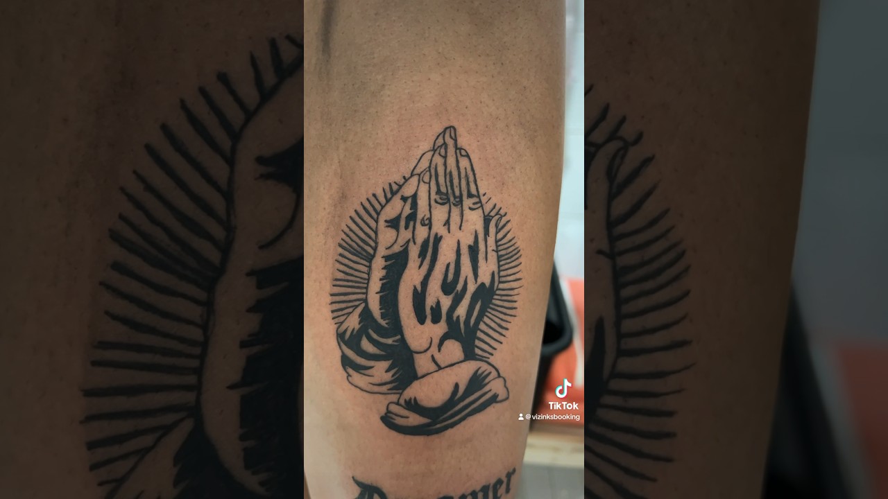 Praying Hands Tattoo. 