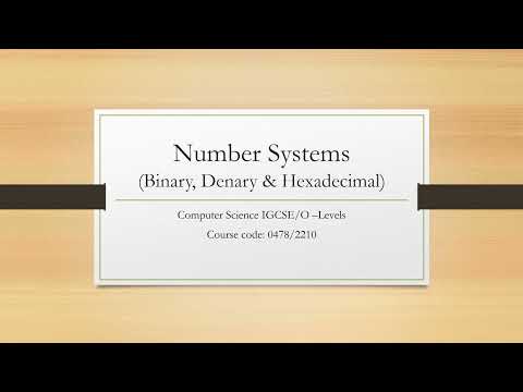 Section 1.1: Number System (Computer Science IGCSE/ O-Levels) Paper 1