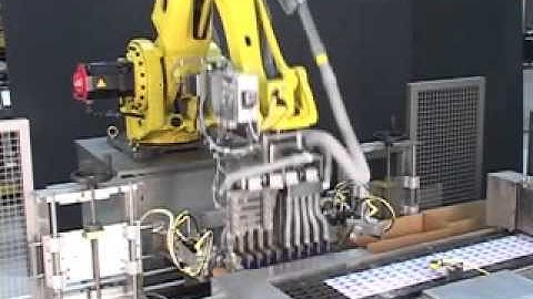 Robotic Case Packer of cups direct from Filler