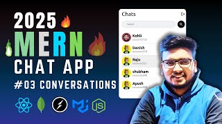 #03 Conversation UI - MERN Chat Application with Socket.io | Chat App | ReactJs, MongoDB, NodeJs