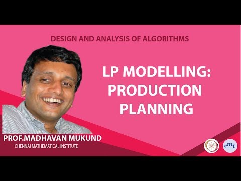 LP modelling: Production Planning