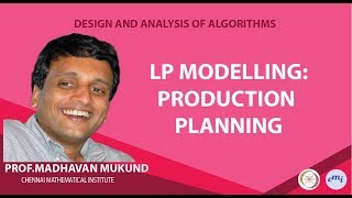 Famous LP modelling: Production Planning Profile