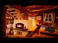 Cozy Cabin Ambience with Crackling Fireplace Sounds for Relaxation and Sleep