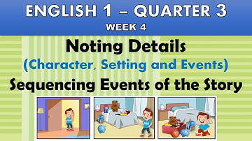 ENGLISH - QUARTER 3 WEEK 4 | NOTING DETAILS AND  SEQUENCING EVENTS IN THE STORY || TEACHER MHARIE