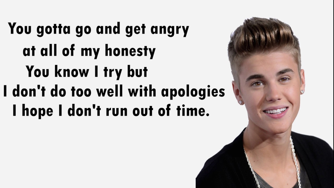 justin Biber -sorry(full Lyrics) - YouTube