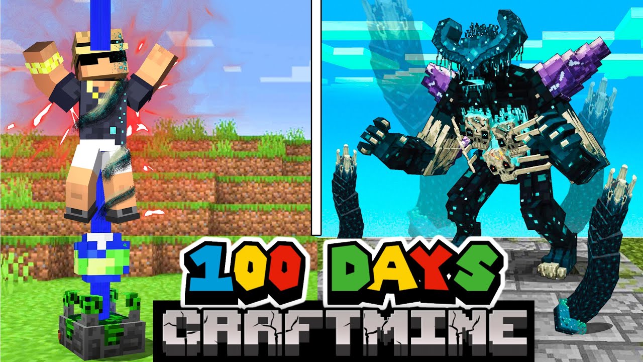Minecraft 100 Days on April Fools 2025 Update CRAFTMINE