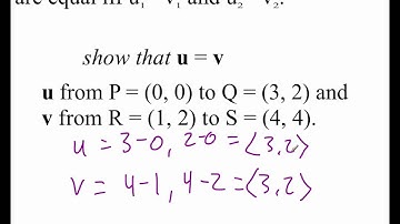 Pre-Calculus 6.3: Vectors in the Plane part 1