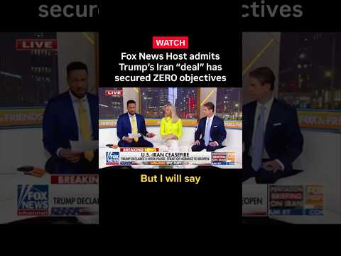 Fox News Host admits Trump’s Iran “deal” has secured ZERO objectives