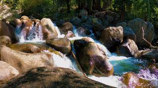 Beautiful Waterfall 4K Video Screensaver (No Sound) — South Clear Creek Guanella Pass, Colorado