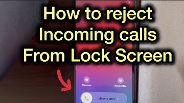 How to reject incoming calls on Lock Screen in iPhone