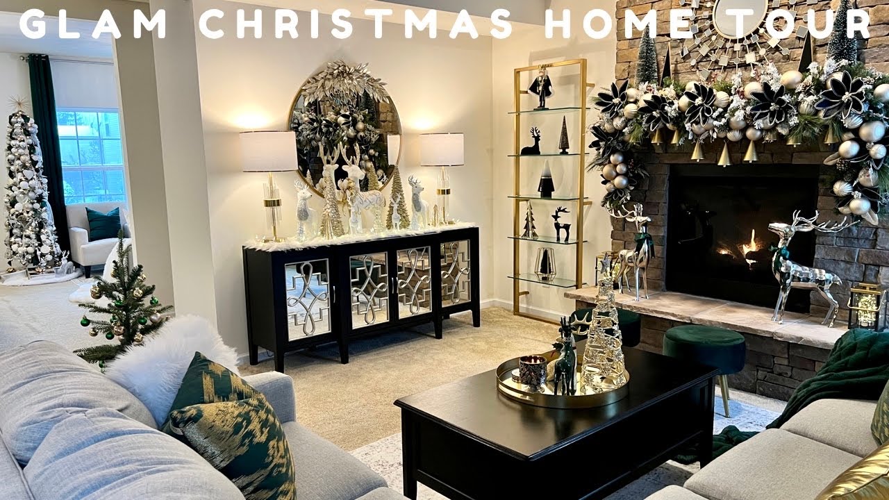 НОВЫЙ* ГЛАМУРНЫЙ РОЖДЕСТВЕНСКИЙ ДОМАШНИЙ ТУР 2022 | ШЕСТЬ ТЕМ РОЖДЕСТВЕНСКИХ ЁЛОК 