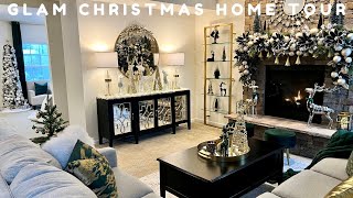 NEW* GLAM CHRISTMAS HOME TOUR 2022 | SIX THEME CHRISTMAS TREE #decoratewithme