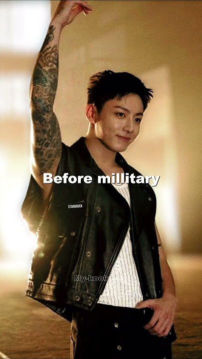 Jungkook's cheeks before military vs after military || #shorts