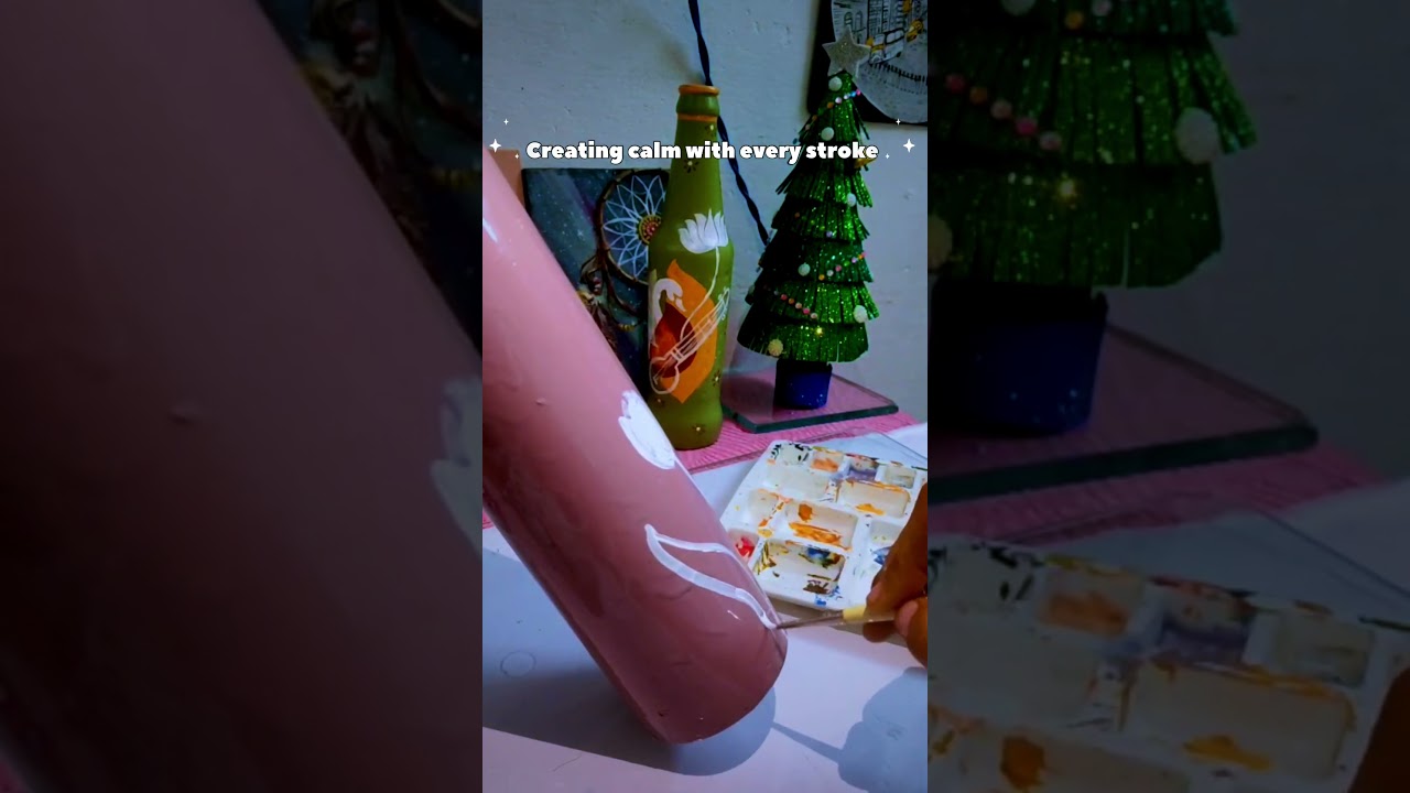 From Waste to Wow | Water Bottle Painting Art | Relaxing & Satisfying DIY Craft 