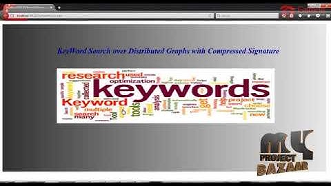 Keyword Search over Distributed Graphs with Compressed Signature | Final Year Projects 2018 - 2019