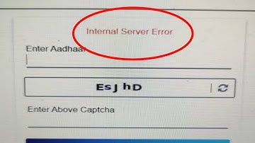 Internal Server Error during Authentication Problem solve in aadhar website | Internal Server Error