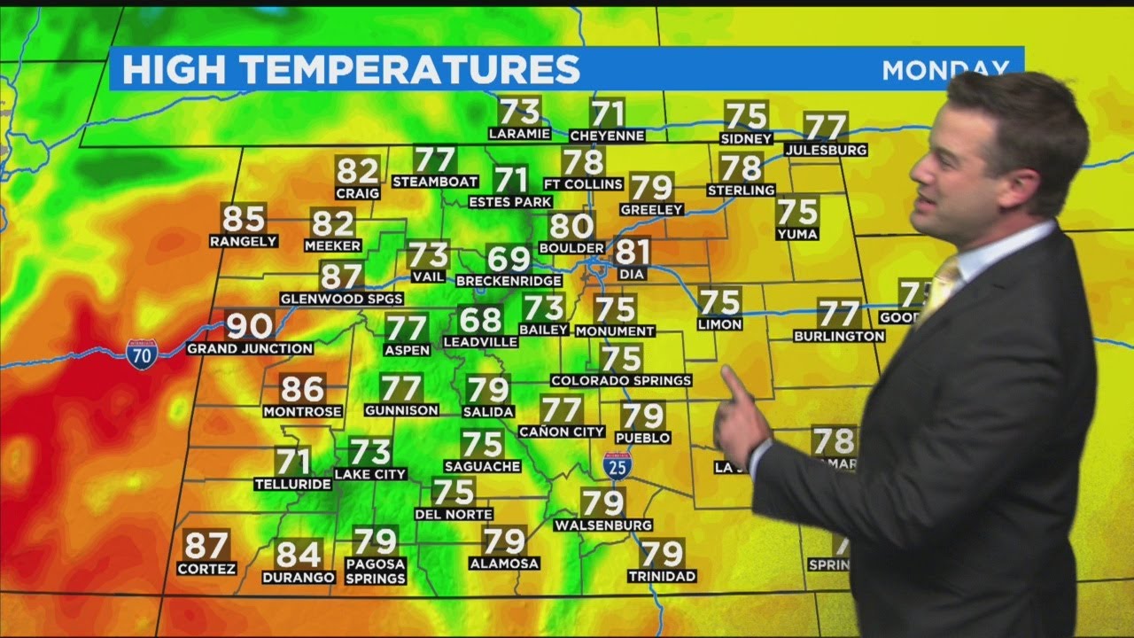 Up And Down Temperatures All Week - YouTube