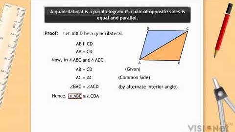 Another Condition for a Quadrilateral to be a Parallelogram Quadrilaterals CBSE Class 8 Maths