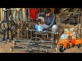 Industrial Loader Rickshaw Axle Fabrication Process in Small Workshop |