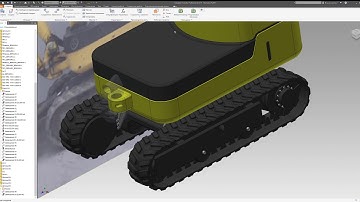 Autodesk Inventor. Komatsu PC09-1 Part3