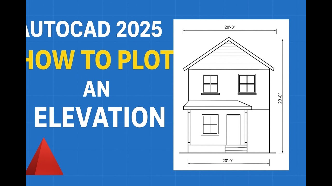 AutoCAD 2025 | How to Draw Building Elevation Step by Step Tutorial ...