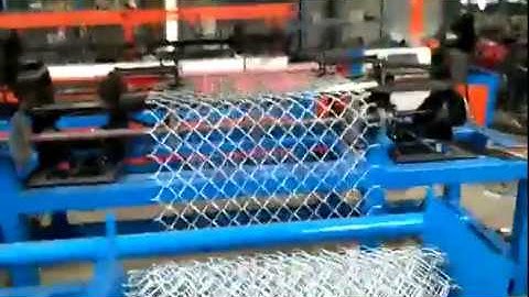 Whole production line of single wire full automatic chain link fence machine/whatsapp +8618931862440