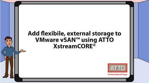 ATTO XstreamCORE Solves vSAN Challenges by Expanding Storage Outside the Server