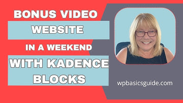 Set up your WordPress website in a weekend! Bonus video:  customization tips