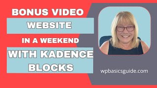 Set Up Your Wordpress Website In A Weekend Bonus Video Customization Tips