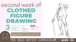 Learning Clothed Figure Drawing - The Solo Artist Curriculum - Self-taught art journey