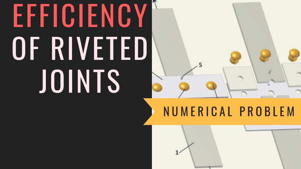 Efficiency of Riveted Joints Tearing, Shearing and Crushing Efficiency