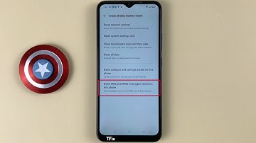 Erase SMS and MMS messages stored on this phone on Realme C15 Android 11