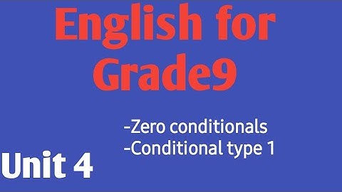 English for Grade 9 unit 4