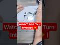 Watch This Ink Turn Into Magic ✨ | Calligraphy Art #arabicart #shorts #trending #viral #fyp #idea