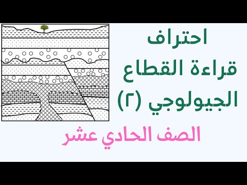 احتراف قراءة القطاع الجيولوجي ٢ جيولوجيا الفصل الثاني