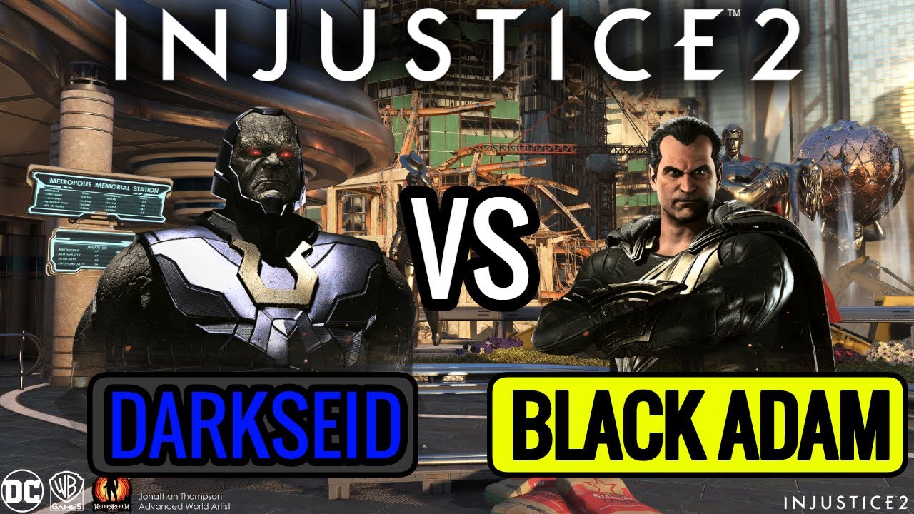 Playing INJUSTICE 2 online with DARKSEID VS BLACK ADAM!If you like this con...