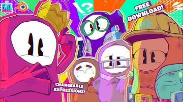 Toony Fall Guys 3D Models Pack Release Showcase! | Blender