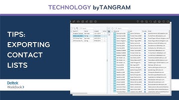 How to Export Contacts Lists From Deltek WorkBook