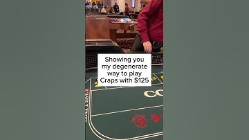 Favorite way to play Craps w/ $125 #lasvegas #dice #vegas