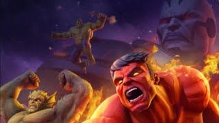 Marvel Strike Force - Red Hulk Scourge Event Node 4 Difficulty 5  (Scourge:107) 2nd Avenger Node.