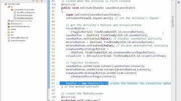 Lesson16 09 VoiceRecorder java  Overriding Activity methods onC