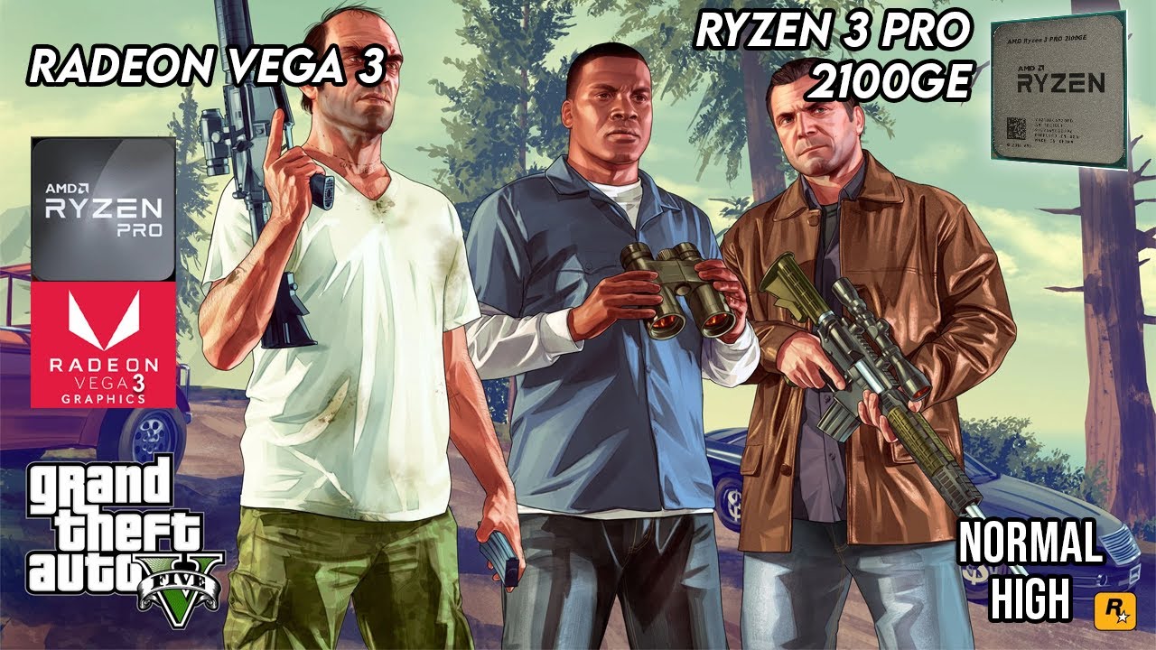 Ryzen 3 PRO 2100ge - GTA V [16GB]