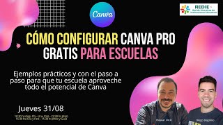 Cómo configurar CANVA PRO gratis para escuelas