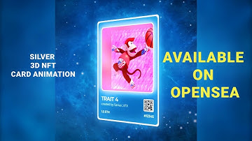 I will do professional animated 3d NFT trading card art animation || Motion Graphics || Promo video