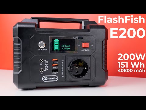 Обзор FlashFish E200   бюджетная зарядная станция для дома  УНИВЕРСАЛЬНАЯ МОБИЛЬНАЯ БАТАРЕЯ