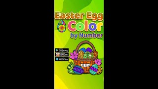 Easter Eggs Color by Number - Coloring Book