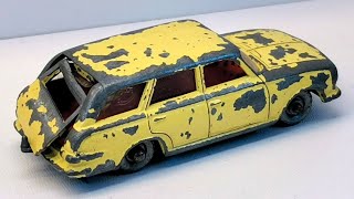 Vauxhall Victor Estate Car No 38 Matchbox restoration. Diecast car  making glass