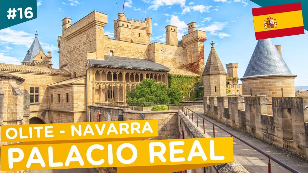 Замок Олите, самая популярная туристическая достопримечательность Наварры, средневековая Испания.