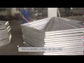 Glass dome tent frame truckloading in rax tent factory