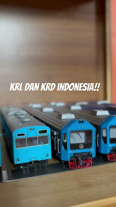 KRL DAN KRD INDONESIA VERSI MINIATUR!! #keretaapi #miniaturkeretaapi #krlcommuterline #hoscale